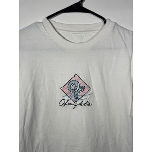 OFWGKTA Odd‎ Future Donut Logo White Short Sleeve Graphic T-Shirt Medium